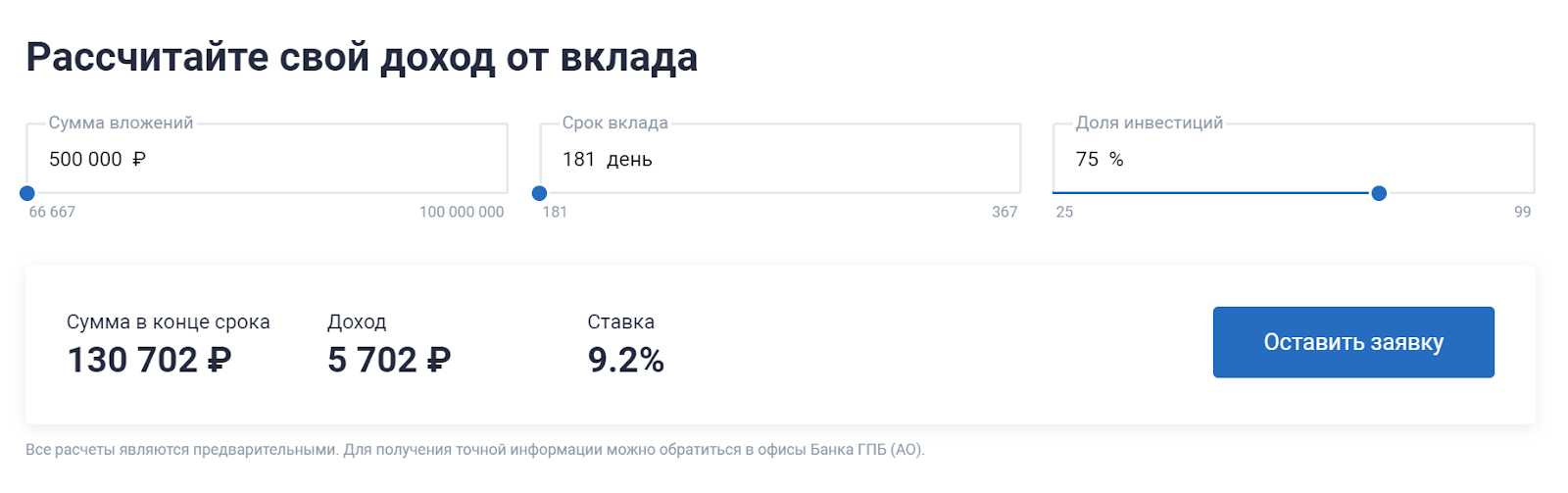 Куда положить вклад под высокий процент. Газпромбанк вложить деньги под проценты. Вложение денег под проценты в Газпромбанке. Сумма вложений и сумма вклада. Газпромбанк инвестиции физических лиц проценты.